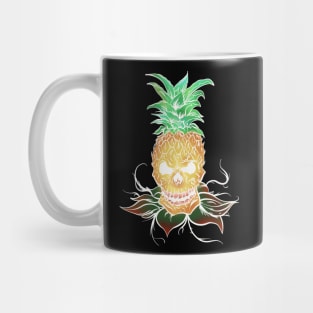 Pineapple Skull White Mug